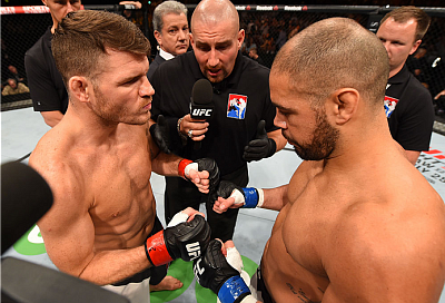 Michael Bisping and Thales Leites 